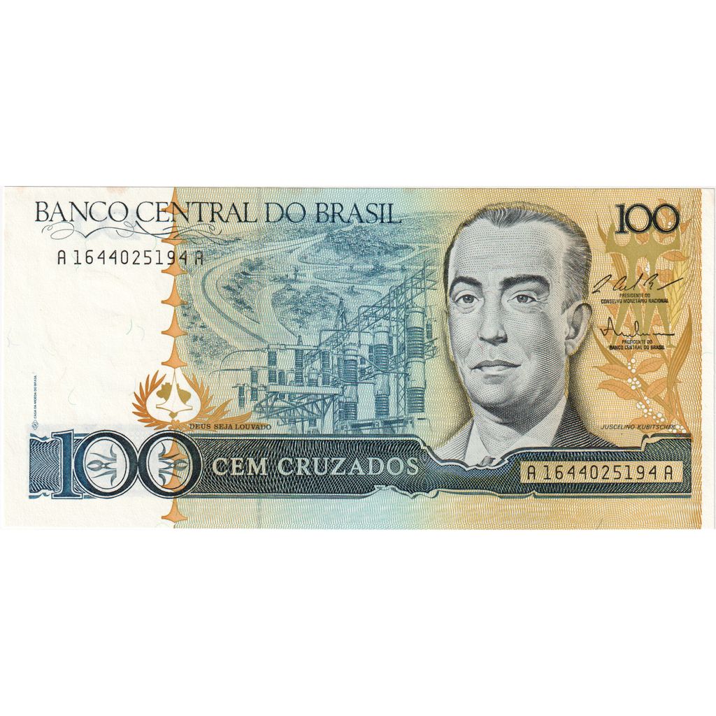 Brazylia,
100 Cruzados,
UNC(65-70)