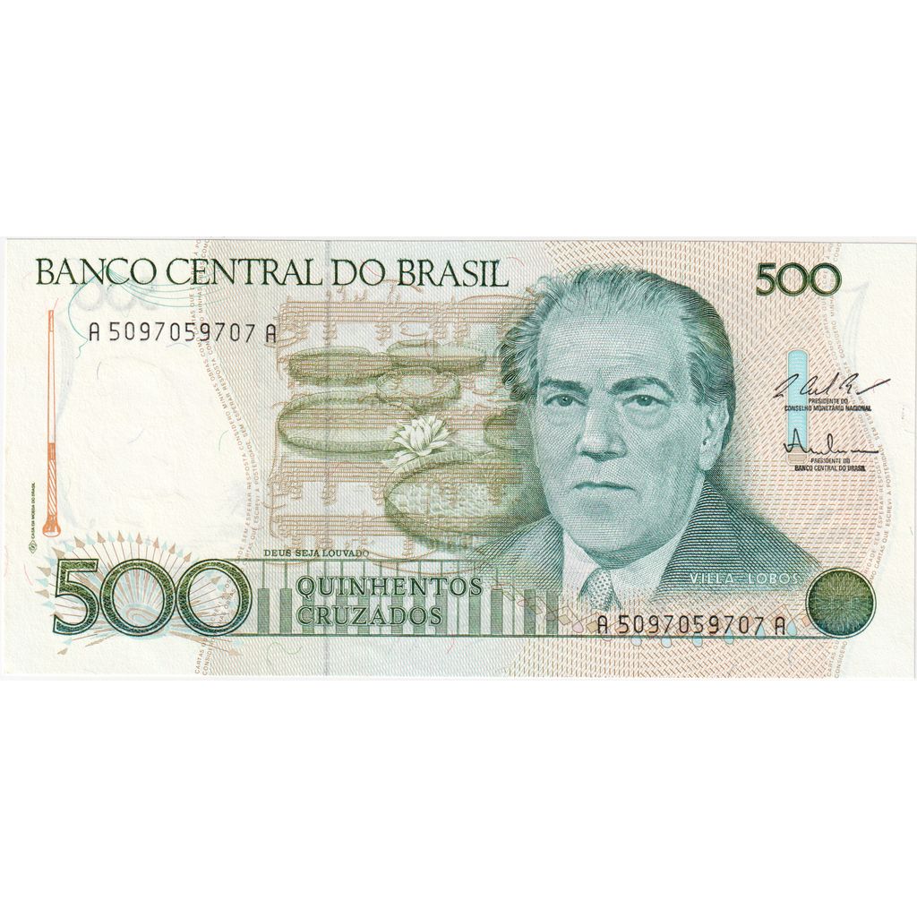 Brazylia,
500 Cruzado,
UNC(65-70)