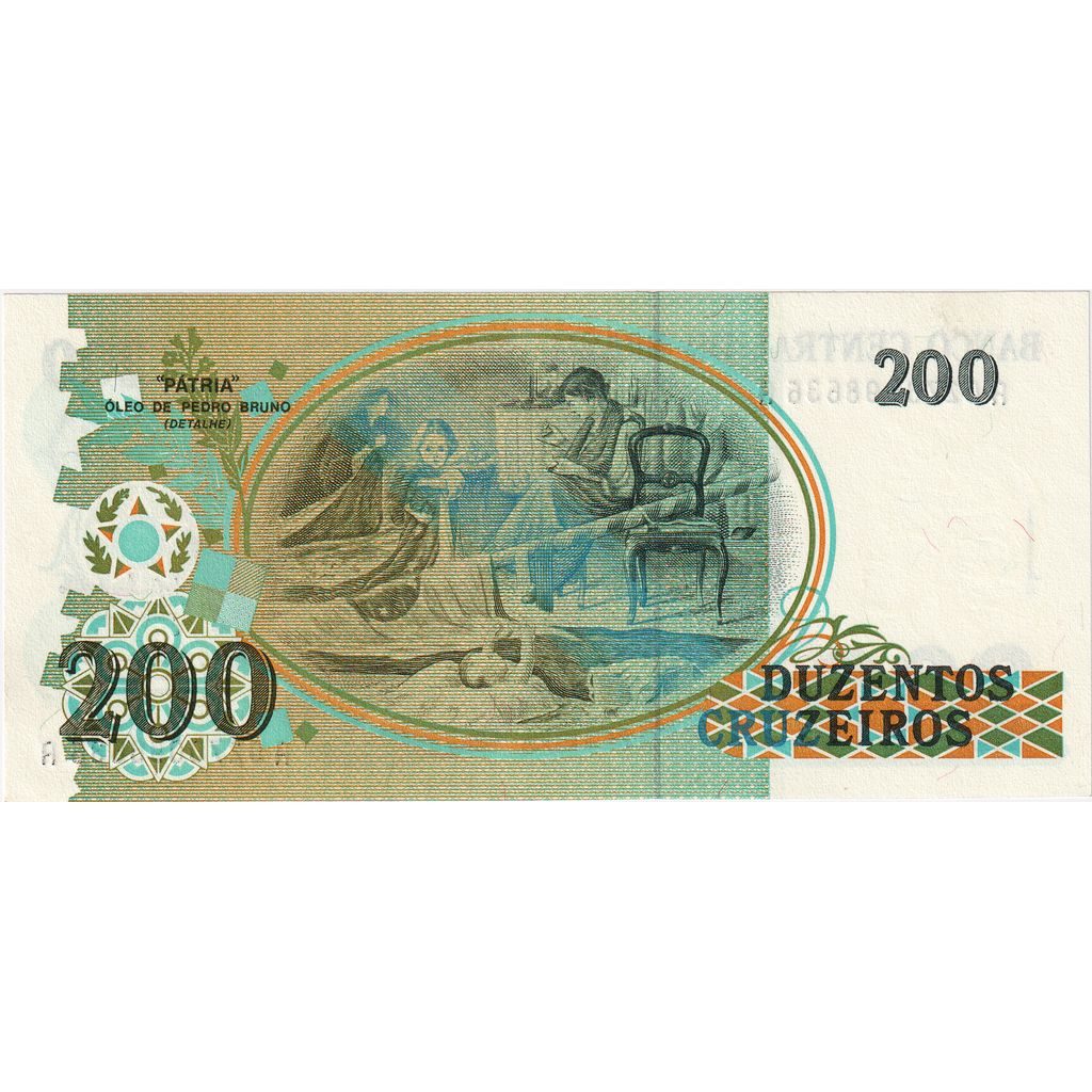 Brazylia,
200 Cruzeiros,
UNC(65-70)