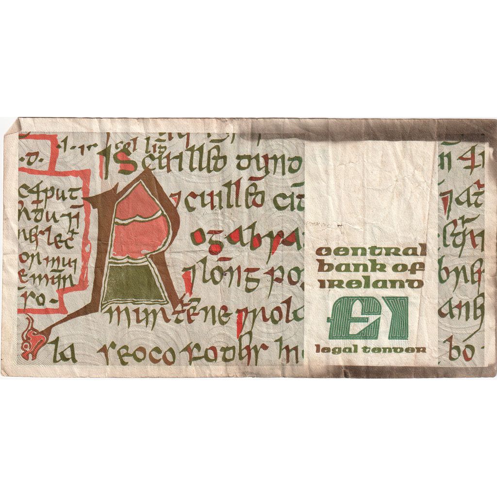 Irlandia - Republika,
1 funt,
1989-01-09