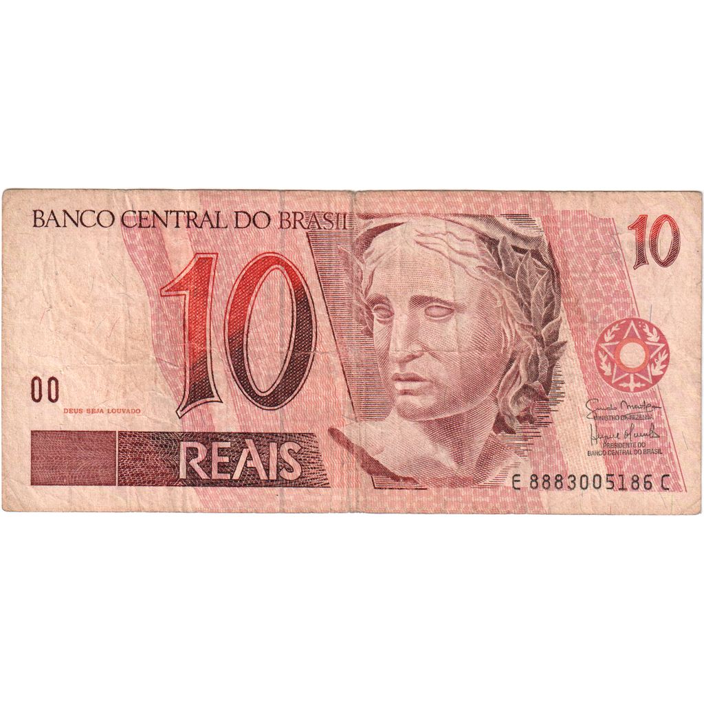 Brazylia,
10 reali,
VF(20-25)
