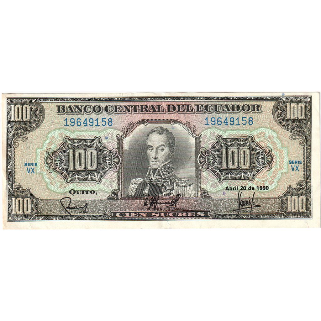 Ekwador,
100 Sucre,
20.04.1990
