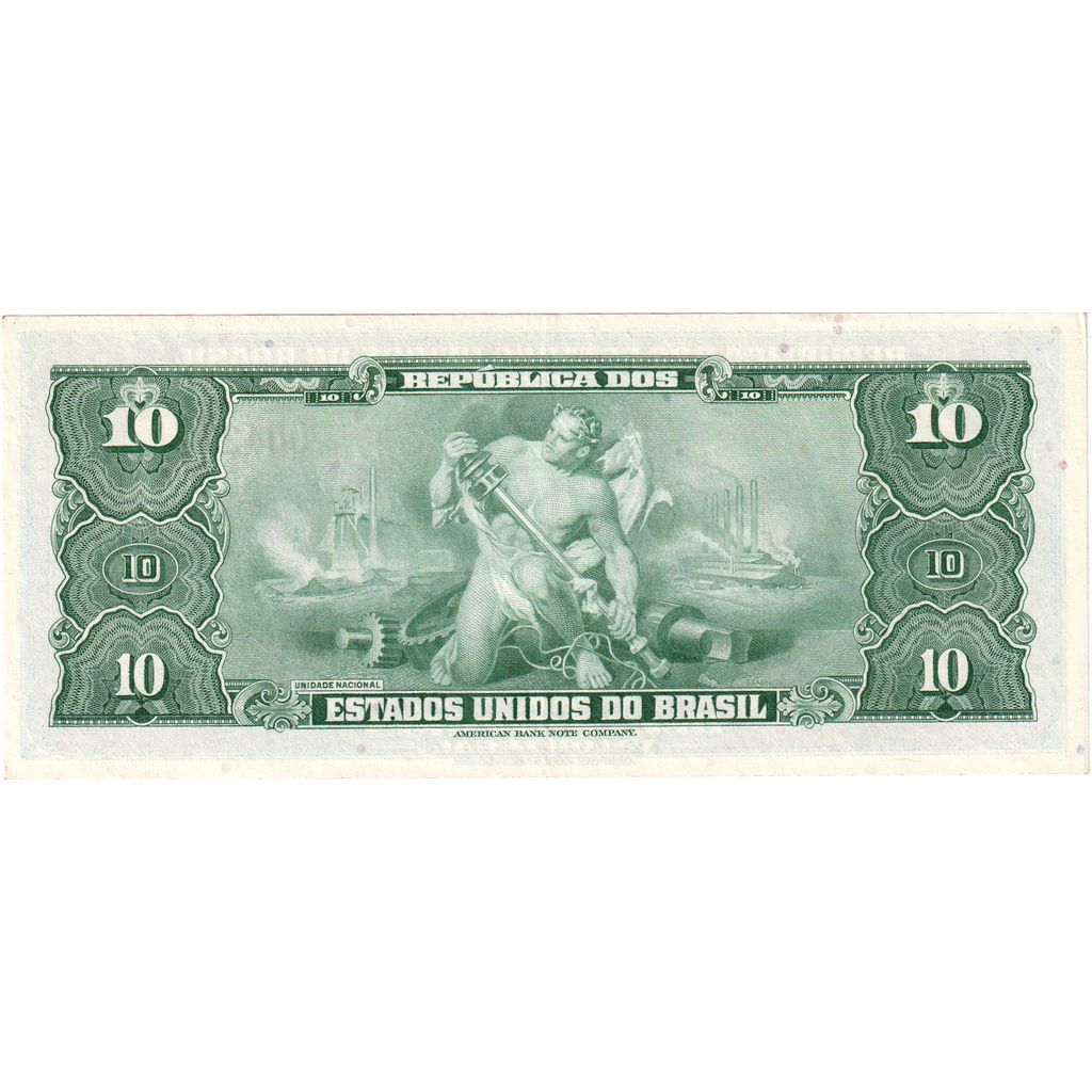 Brazylia,
10 Cruzeirów,
UNC(63)