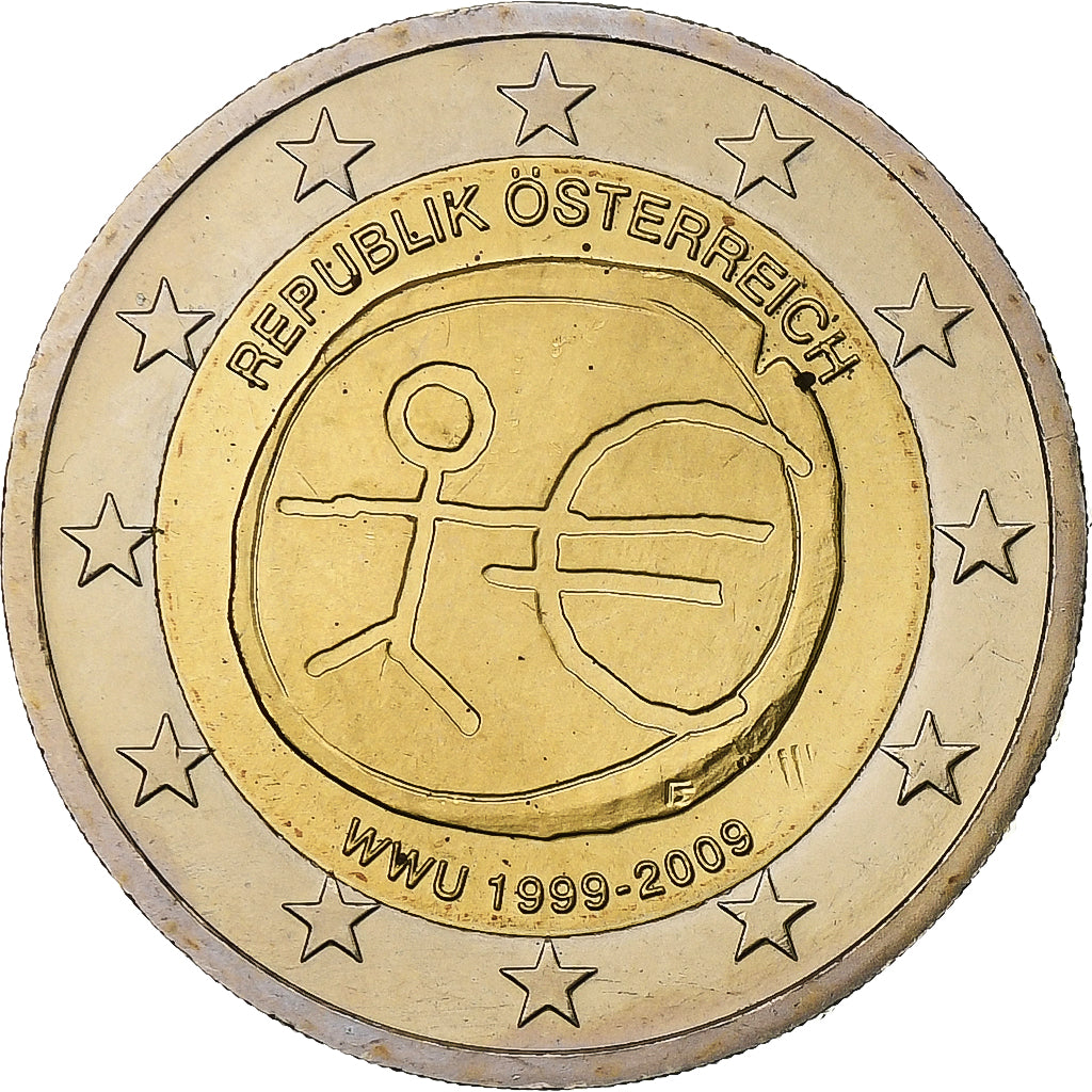 Österreich,
2 euro,
Unia Gospodarcza i Monetarna