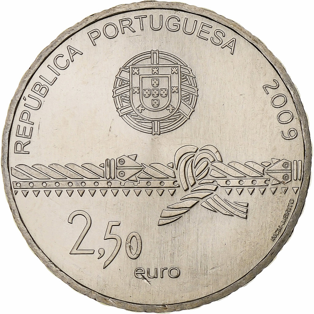 Portugalia,
2 1/2 Euro,
Unesco-Weltkulturerbe – Turm von Bélem
