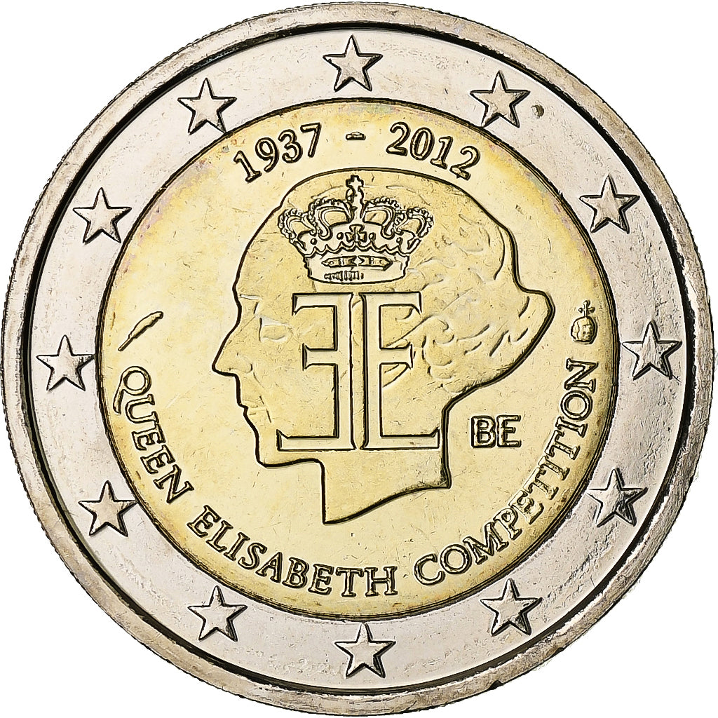 Belgia,
2 euro,
Concours reine Elizabeth