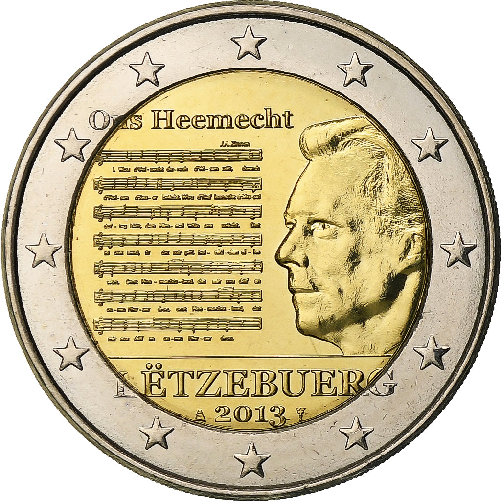 Luksemburg,
2 euro,
Hymn narodowy