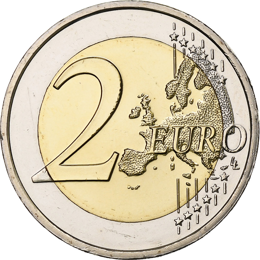 Luksemburg,
2 euro,
Dom Nassau-Weilburg