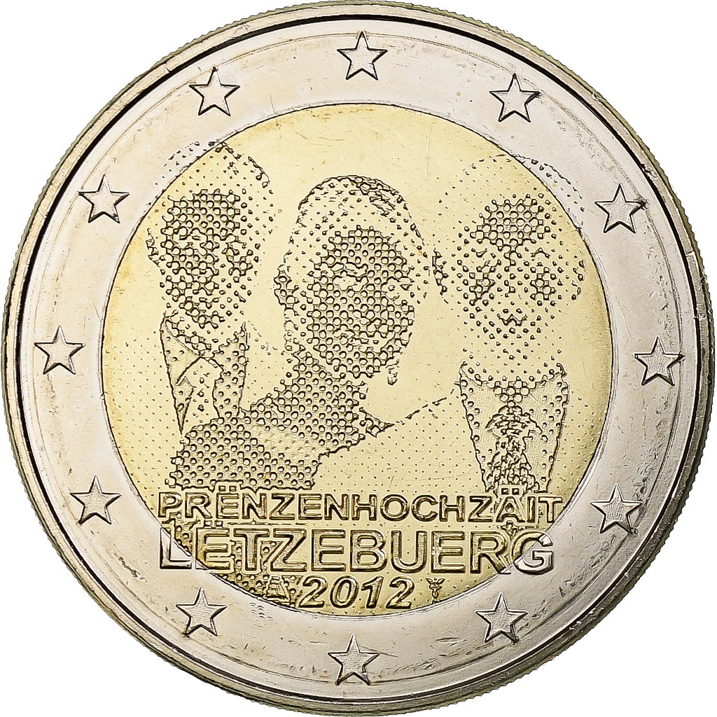 Luksemburg,
2 euro,
Hochzeitsprinzen