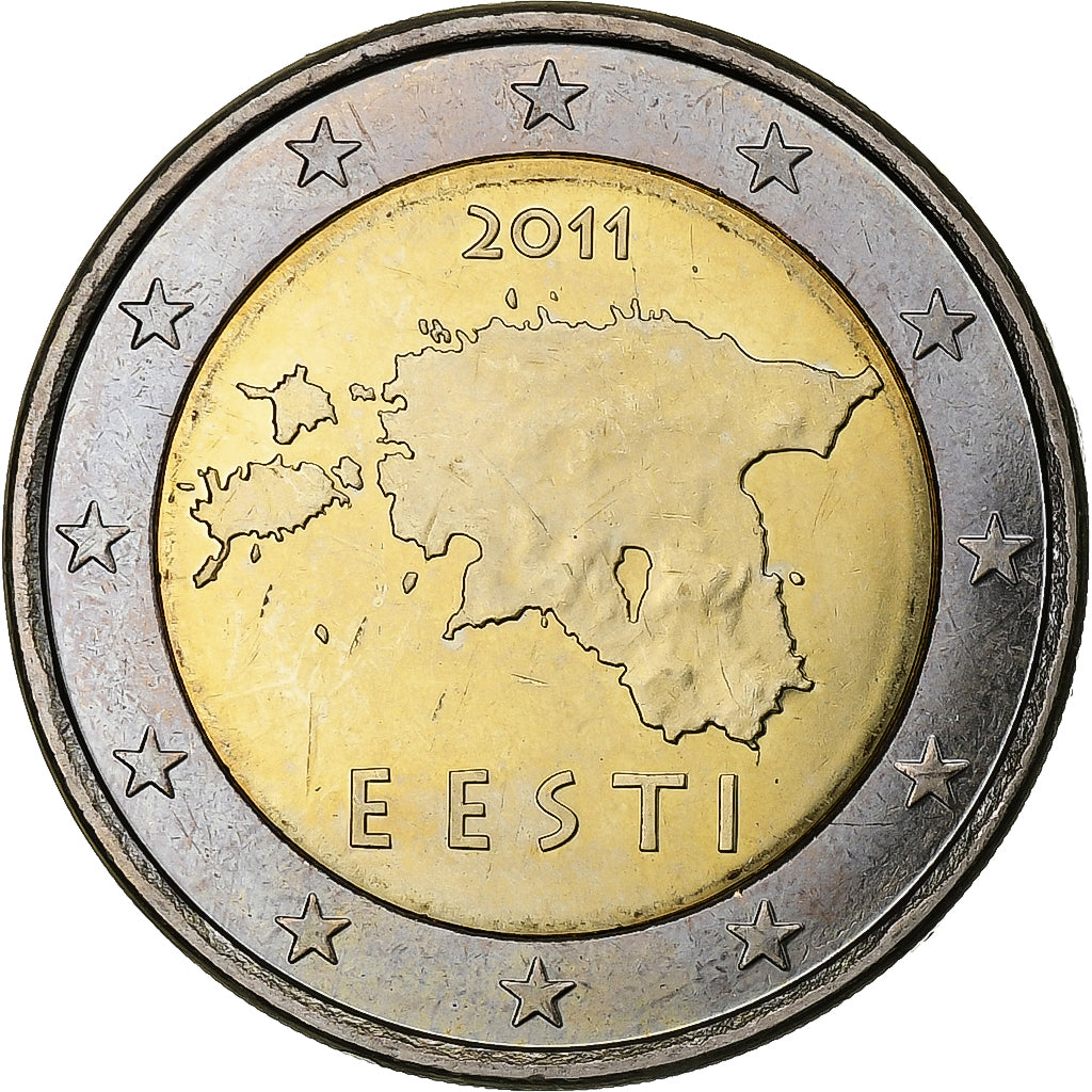Estland,
2 euro,
2011