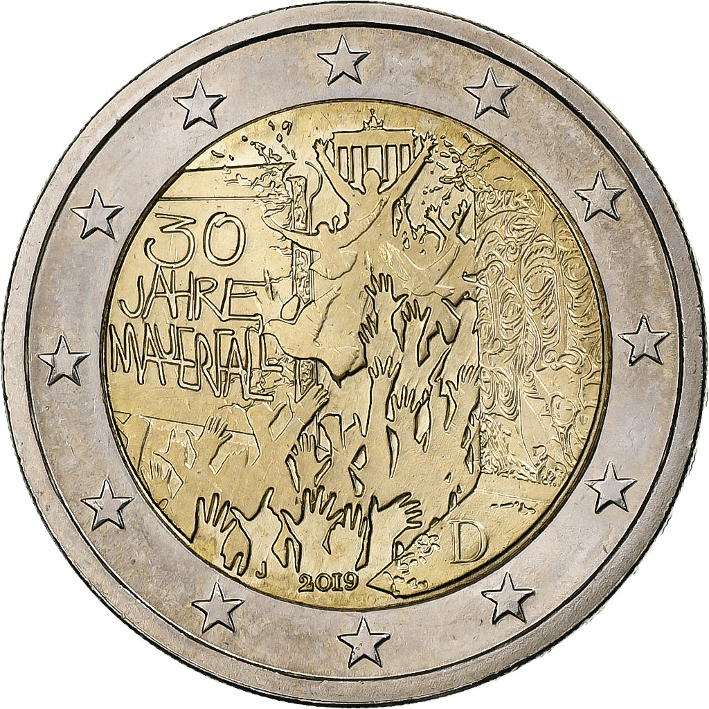 Niemcy,
2 euro,
30. Jahrestag