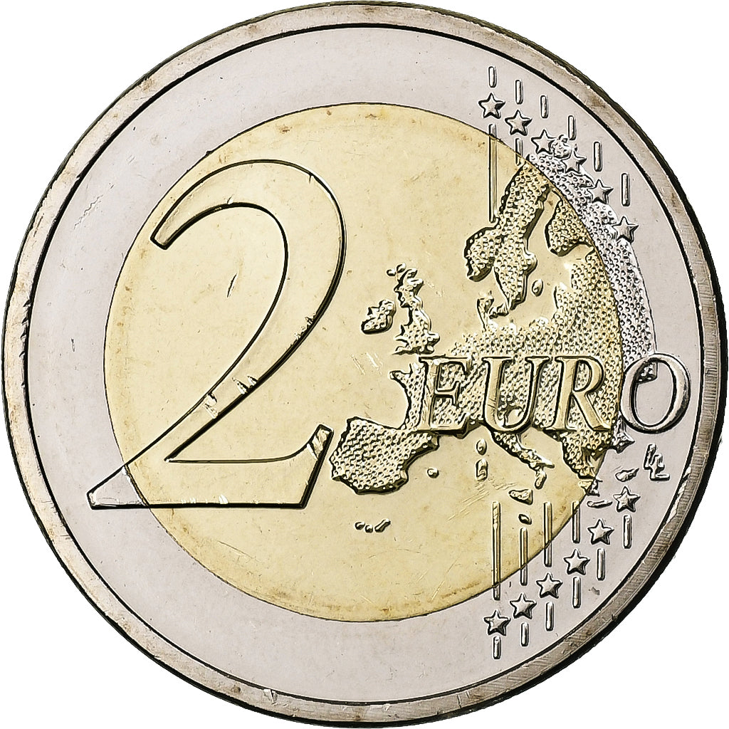 Luksemburg,
2 euro,
15. Jahretag – Thronbesteigung von Luxemburg