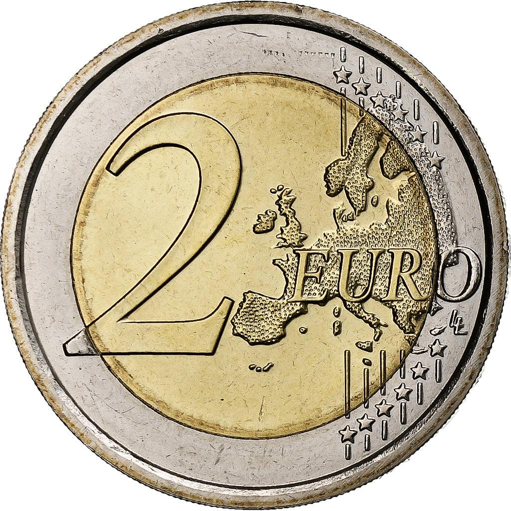 San Marino,
2 euro,
Irisierend