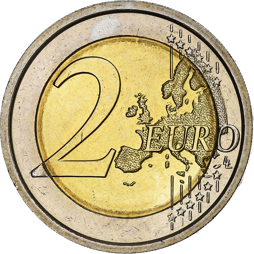 włoski,
2 euro,
10 Jahre Euro-Bargeld