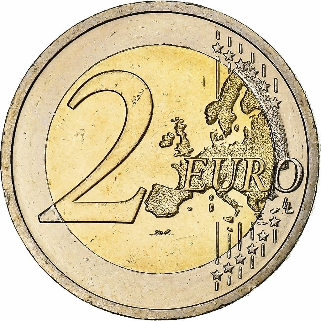 Irlandia,
2 euro,
10 Jahre Euro-Bargeld