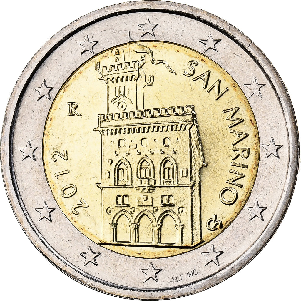 San Marino,
Öffentlicher Palast,
2 euro