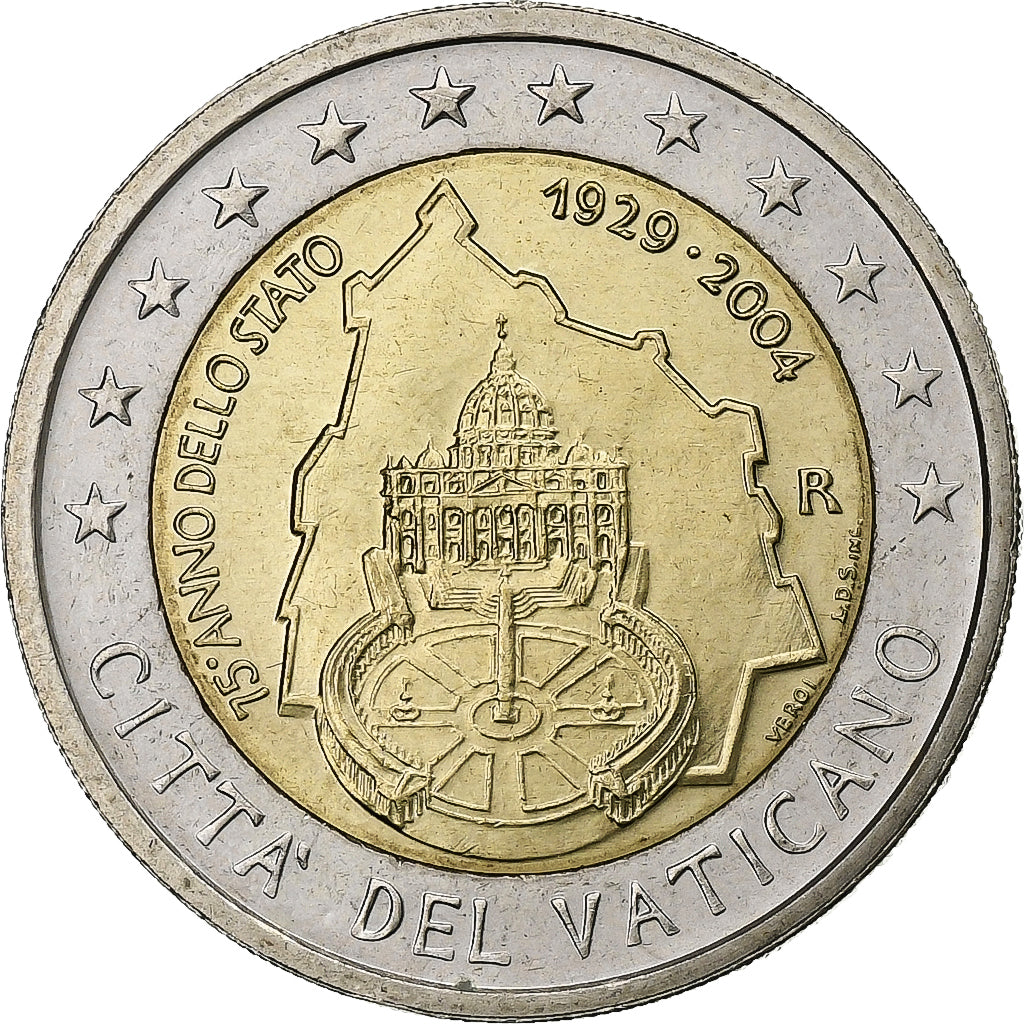 Watykan,
2 euro,
Grundung des Vatikans
