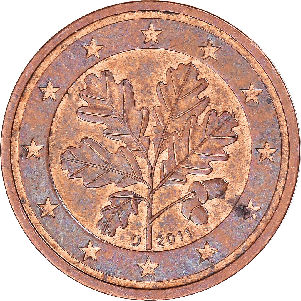 DEUTSCHLAND - BUNDESREPUBLIK,
2 eurocenty,
2011