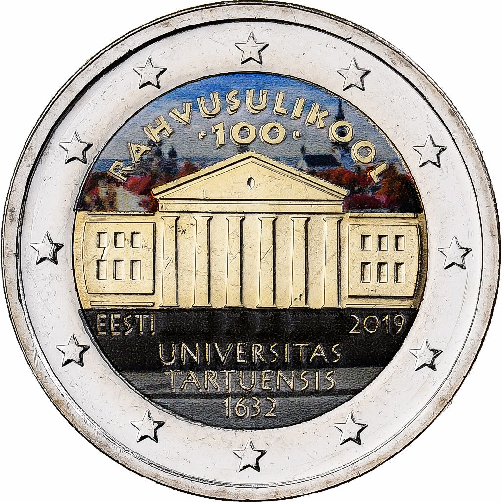 Estland,
2 euro,
Université Tartuensis d’Estonie