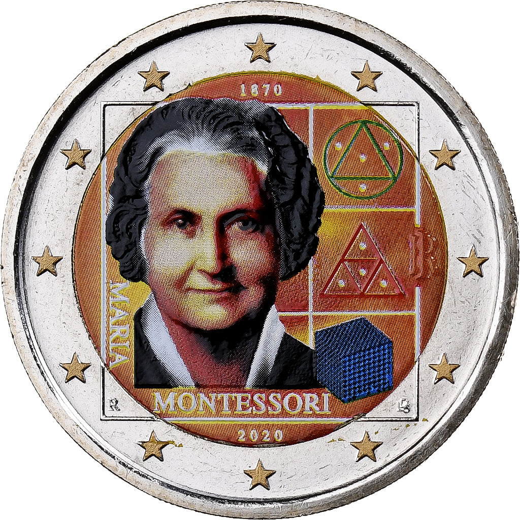 włoski,
2 euro,
Montessori