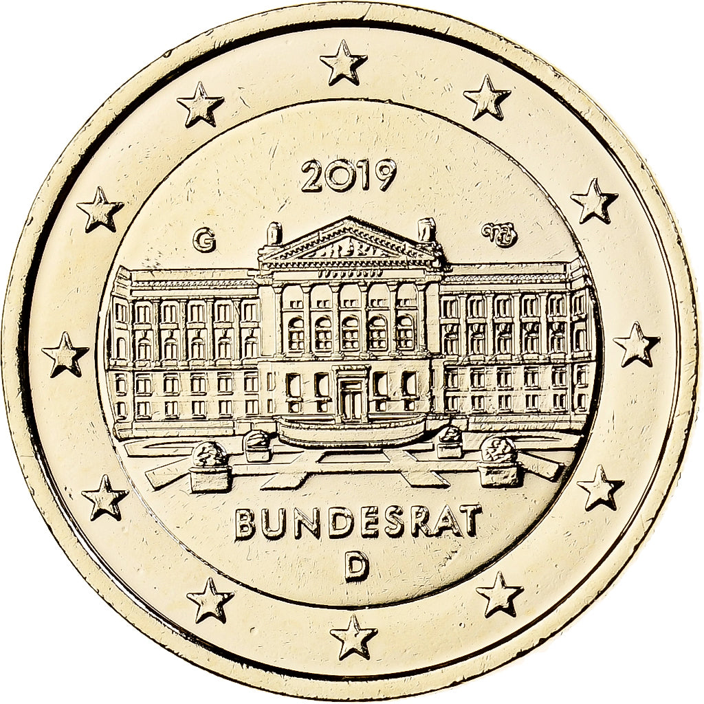 Niemcy,
2 euro,
Fantasieprägung .Dorée