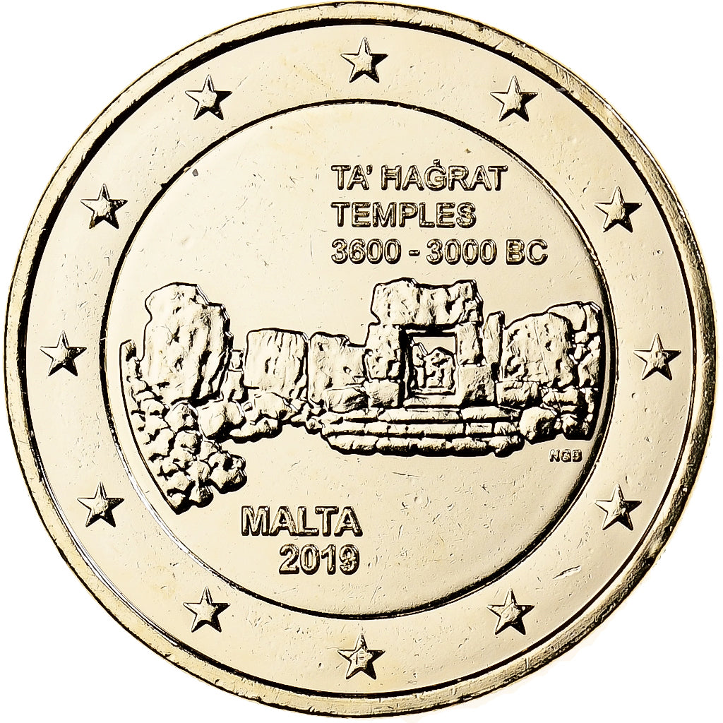 Malta,
2 euro,
2019