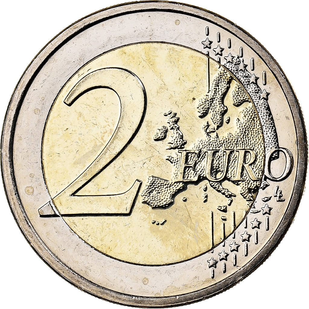 Niederlande,
2 euro,
Koloriert