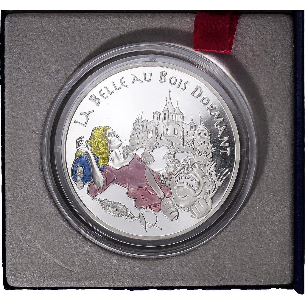 Francja,
1-1/2 Euro,
La Belle au bois ruht