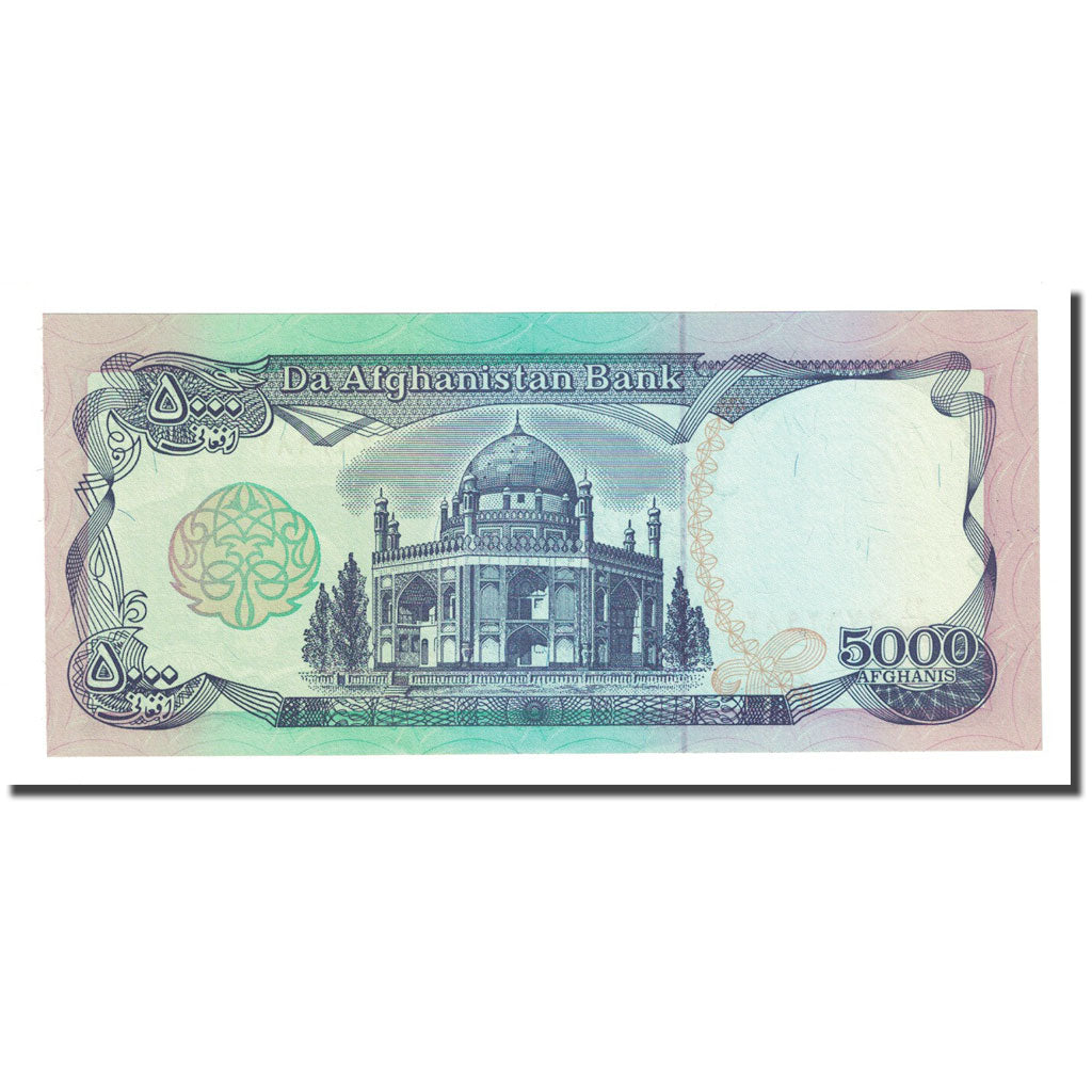 Banknot,
Afganistan,
5000 Afgańczyków