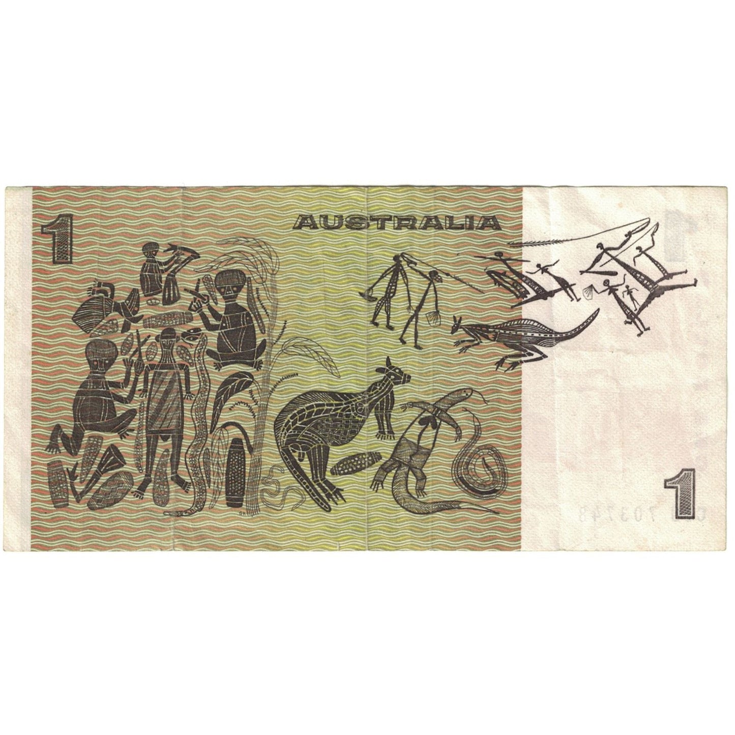 Banknot,
Australia,
1 dolar
