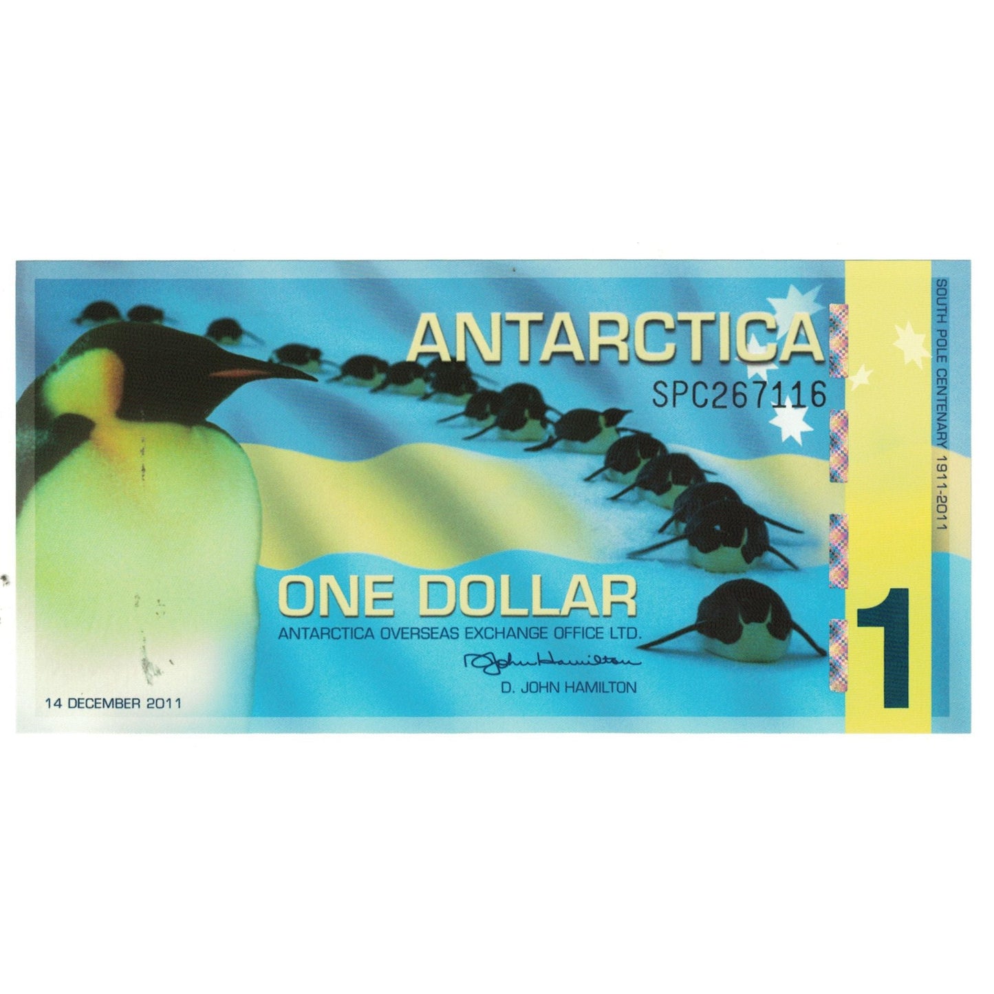 Banknot,
Antarktyda,
1 dolar