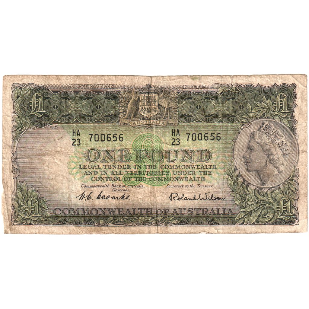 Australia,
1 funt,
Bez daty (1960-1961)
