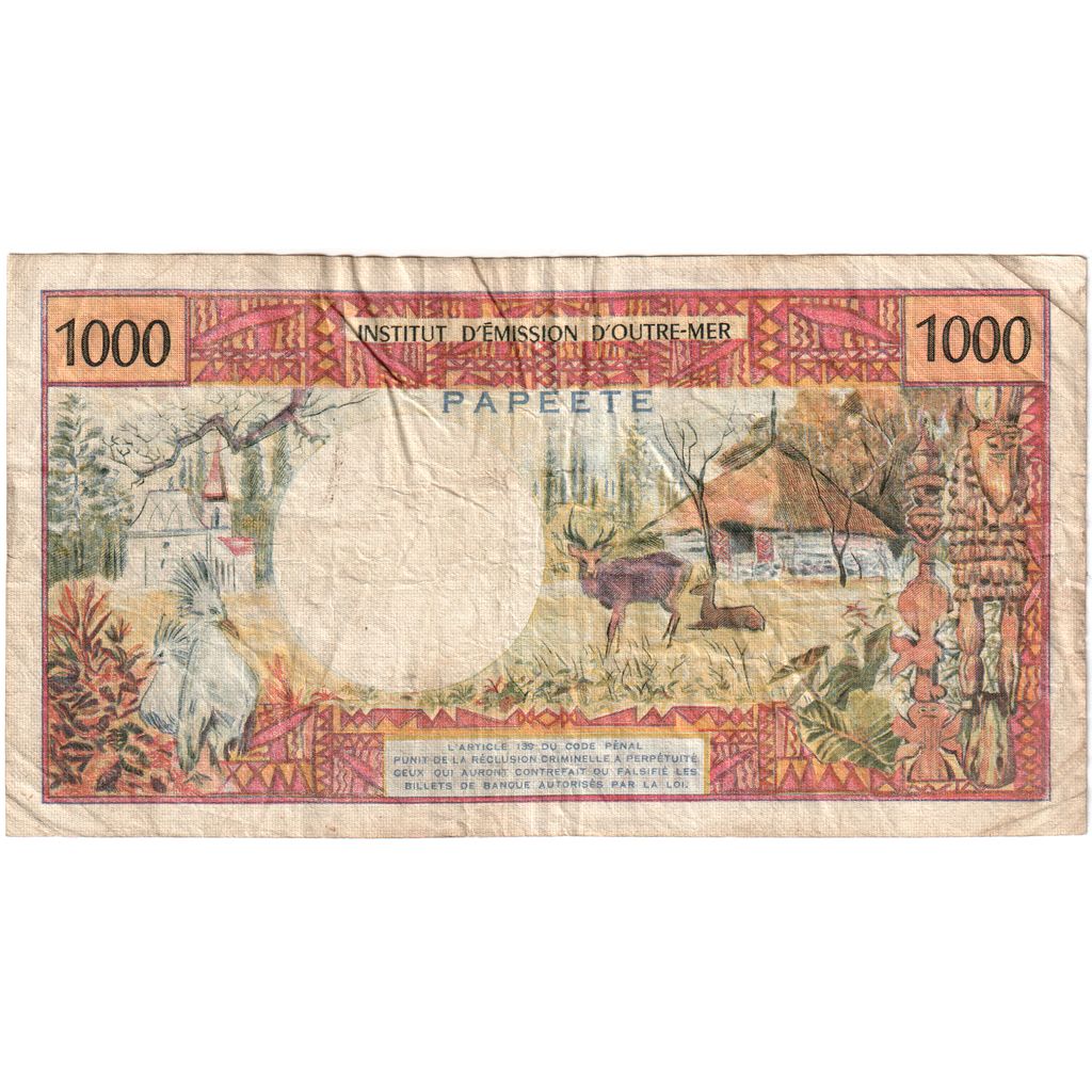 Tahiti,
1000 franków,
1985