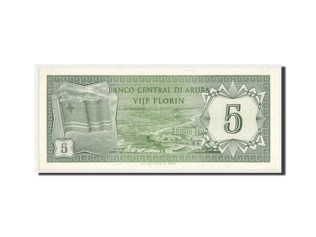 Banknot,
Aruba,
5 Florinów