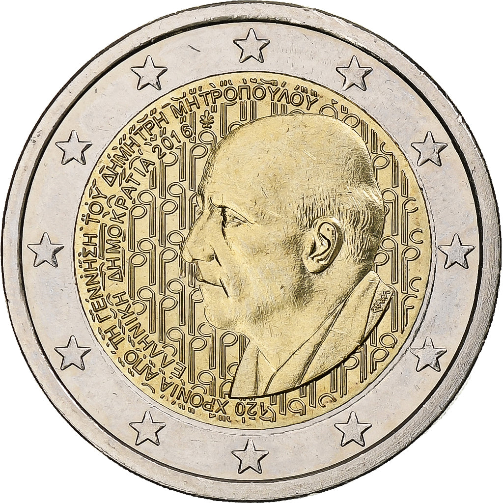 Griechenland,
2 euro,
Dymitr Mitropoulos