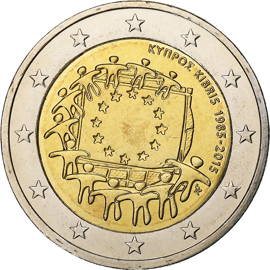 Zypern,
2 euro,
2015