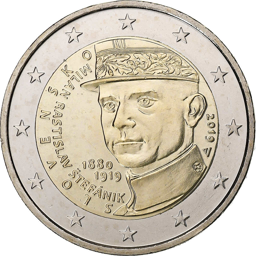 Słowak,
2 euro,
2019