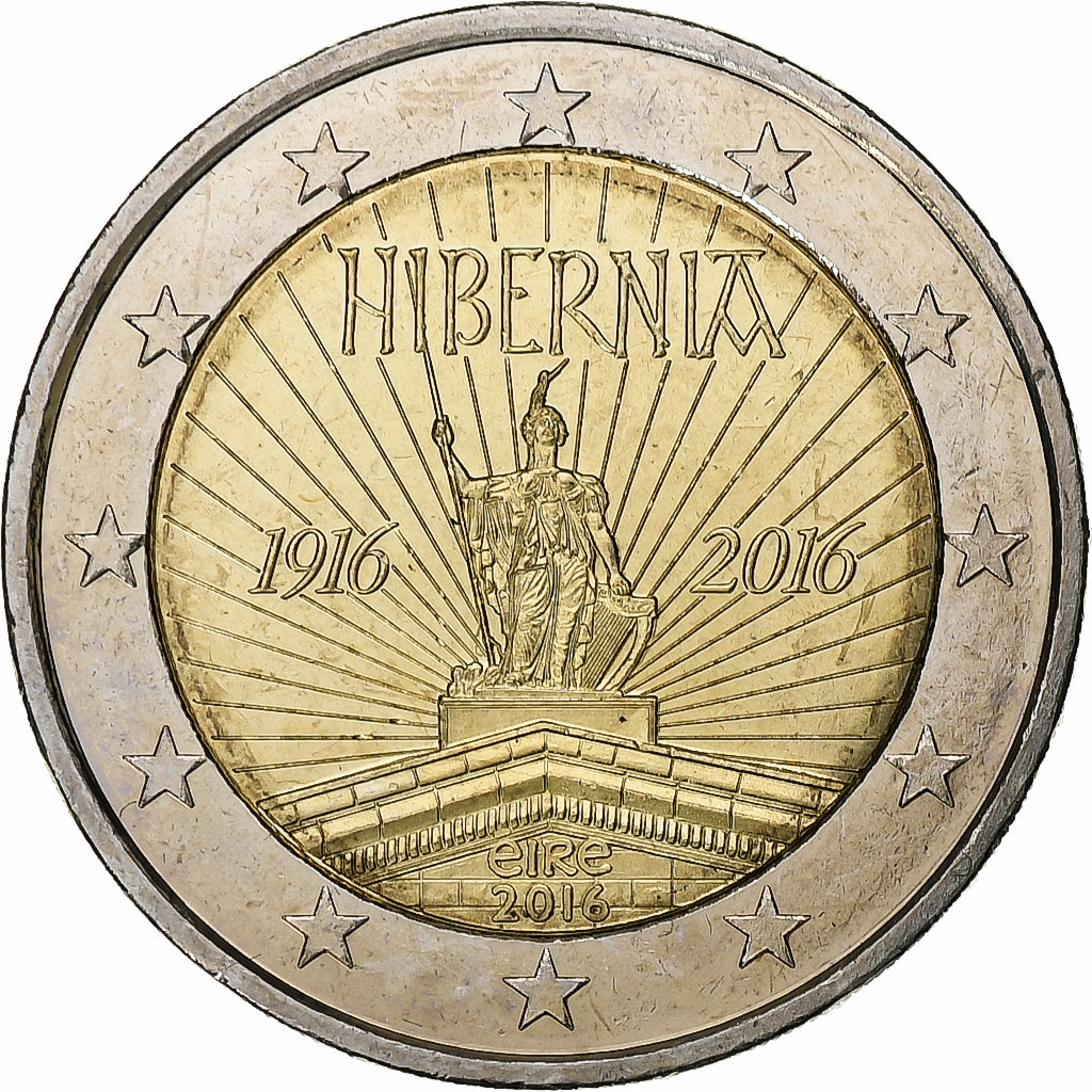 Irlandia,
2 euro,
2016
