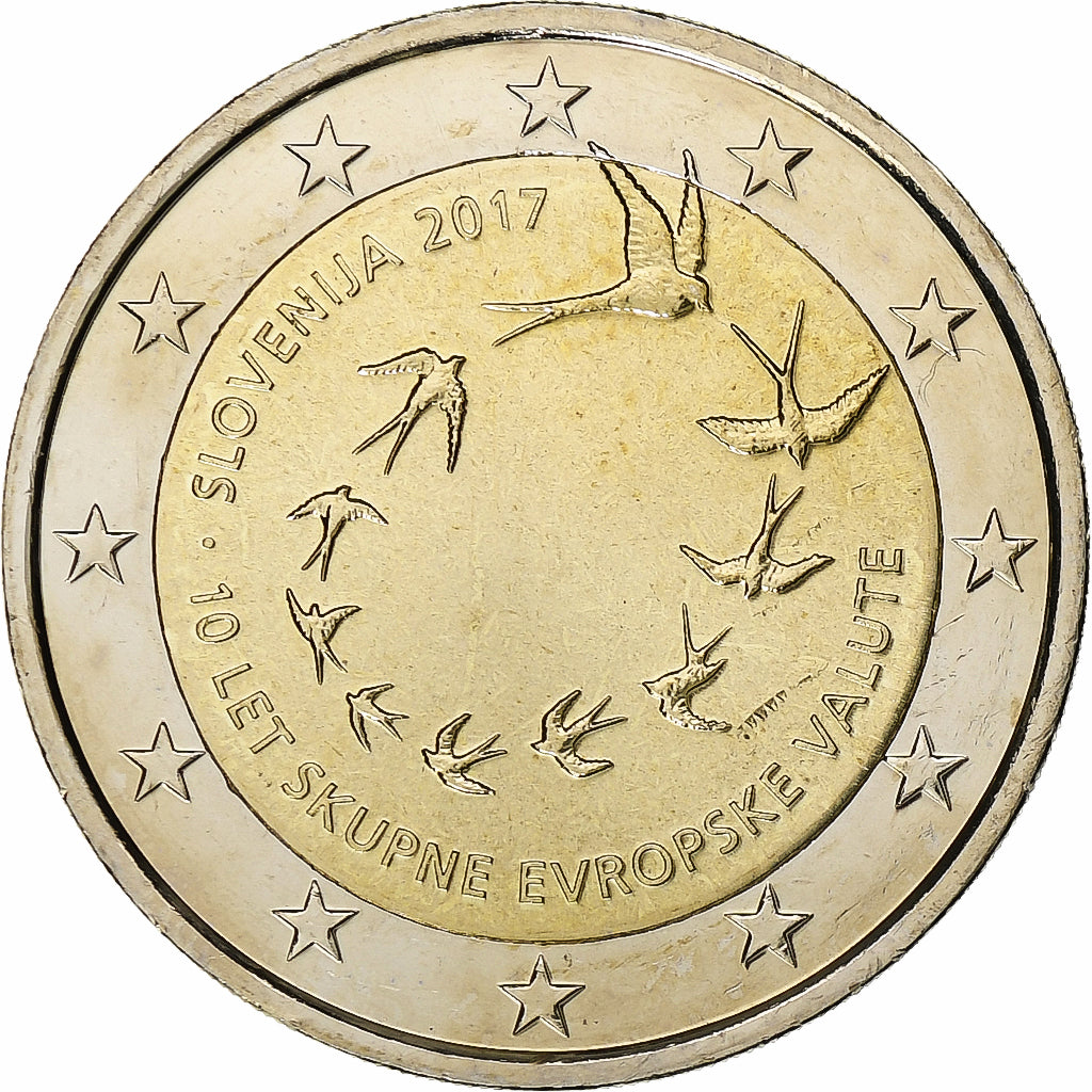 Słowenia,
2 euro,
2017