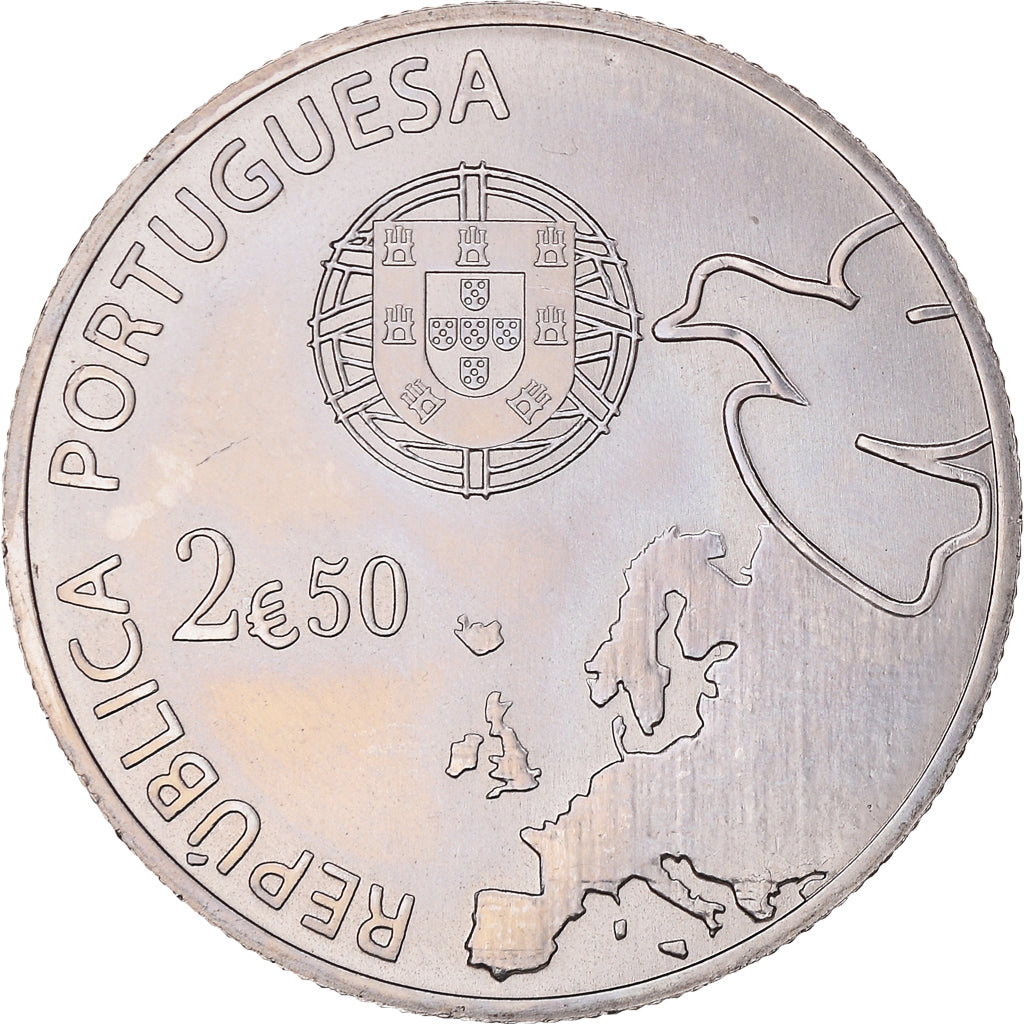 Portugalia,
2,5 EURO,
70 Jahre alt w Europie