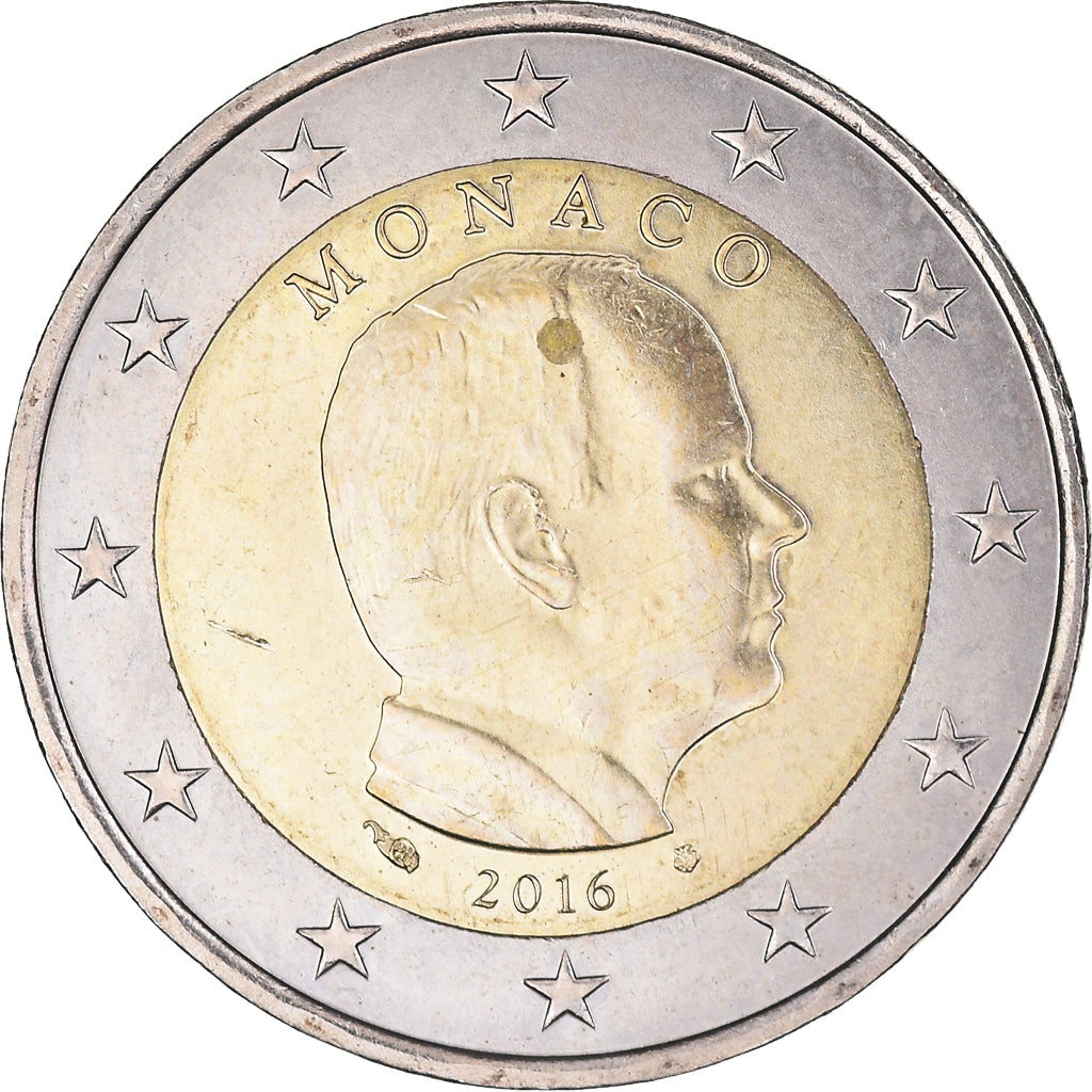 Monako,
2 euro,
2016