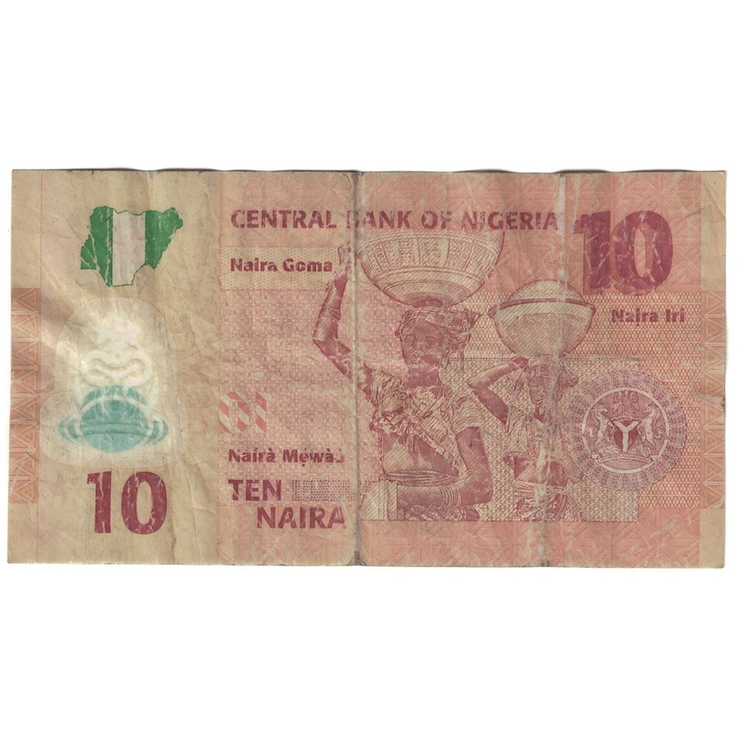 Banknot,
Nigeria,
10 Naira