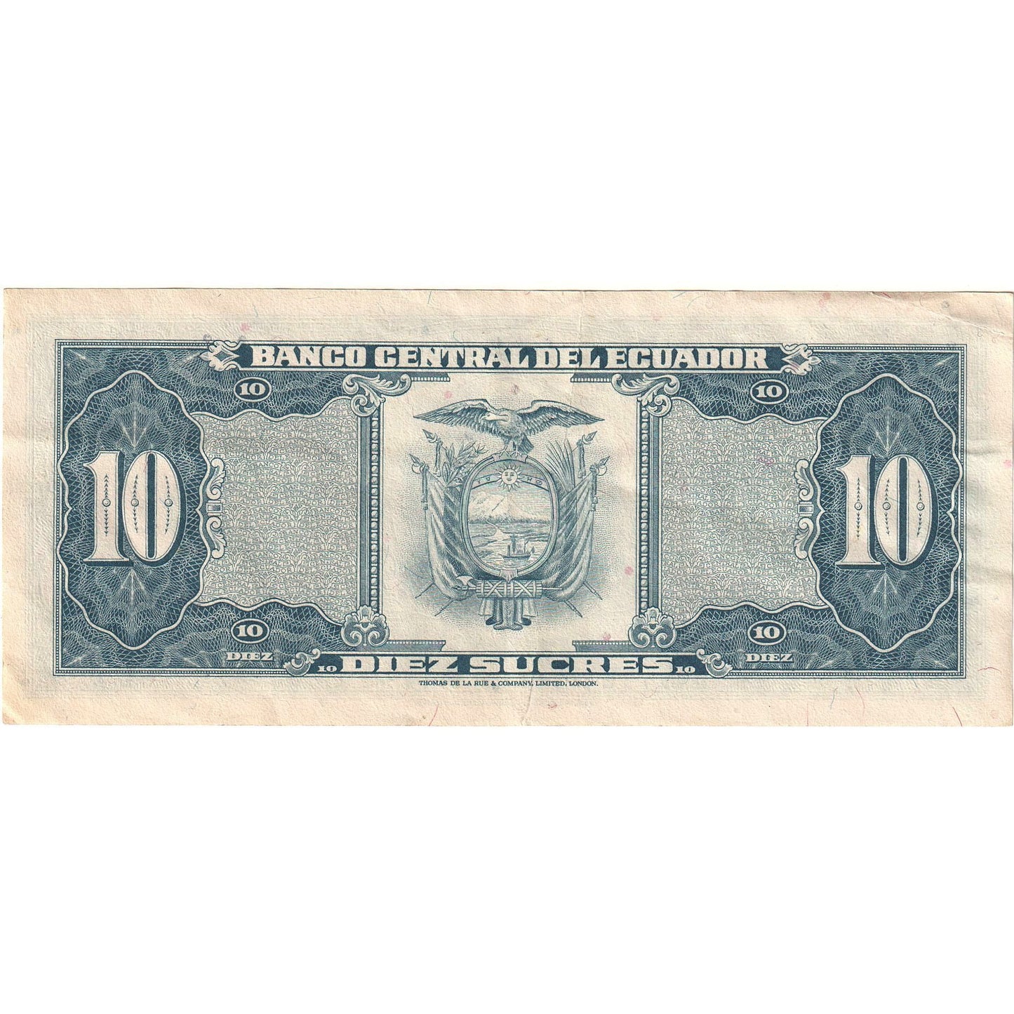 Ekwador,
10 Sucre,
1982