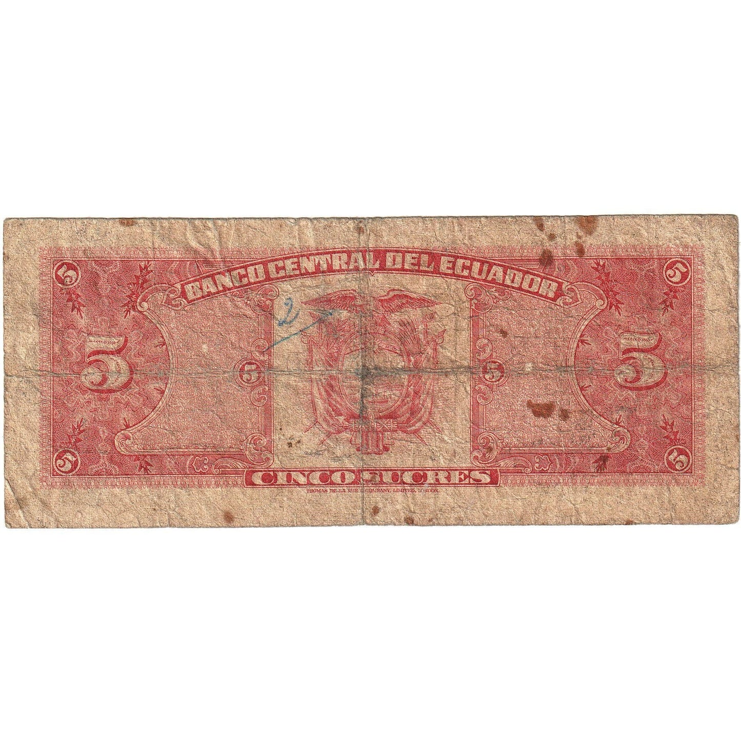Ekwador,
5 Sucre,
1980