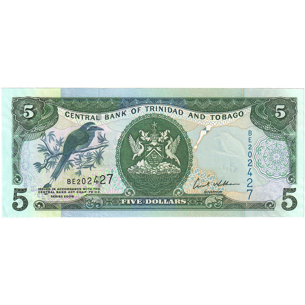 Trynidad i Tobago,
5 dolarów,
2006