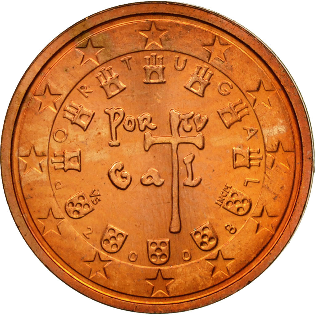 Portugalia,
2 eurocenty,
2008
