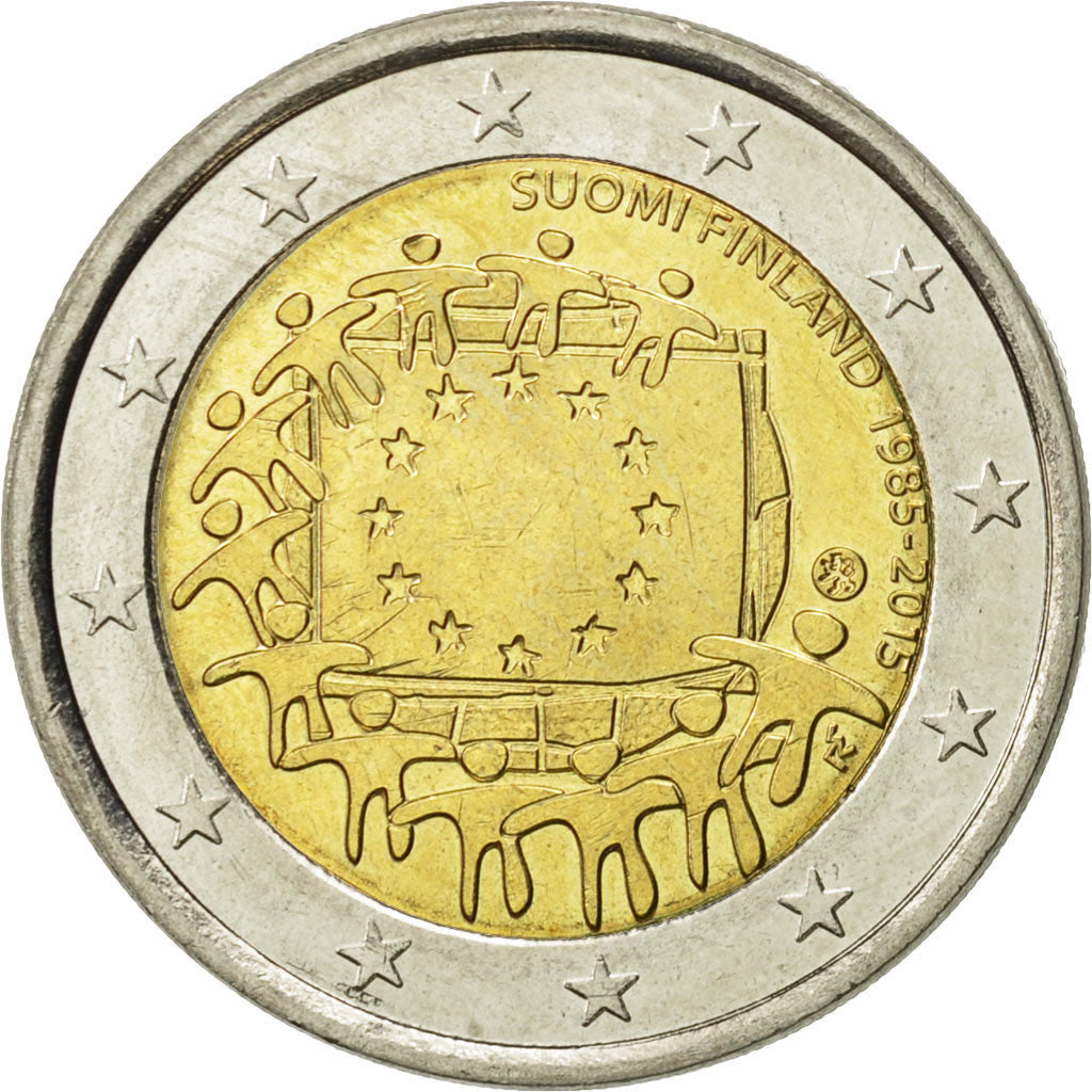 Finlandia,
2 euro,
Europäischer Vorhang