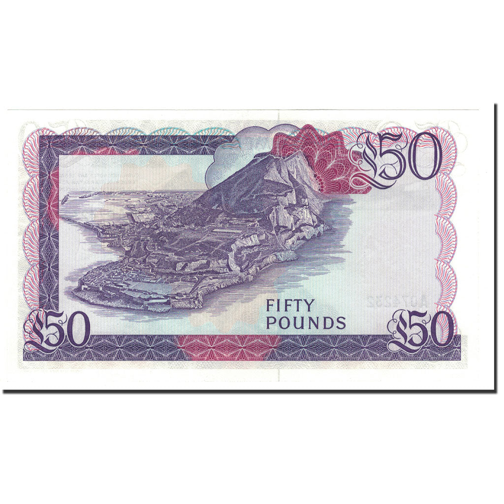 Banknot,
Gibraltar,
50 funtów