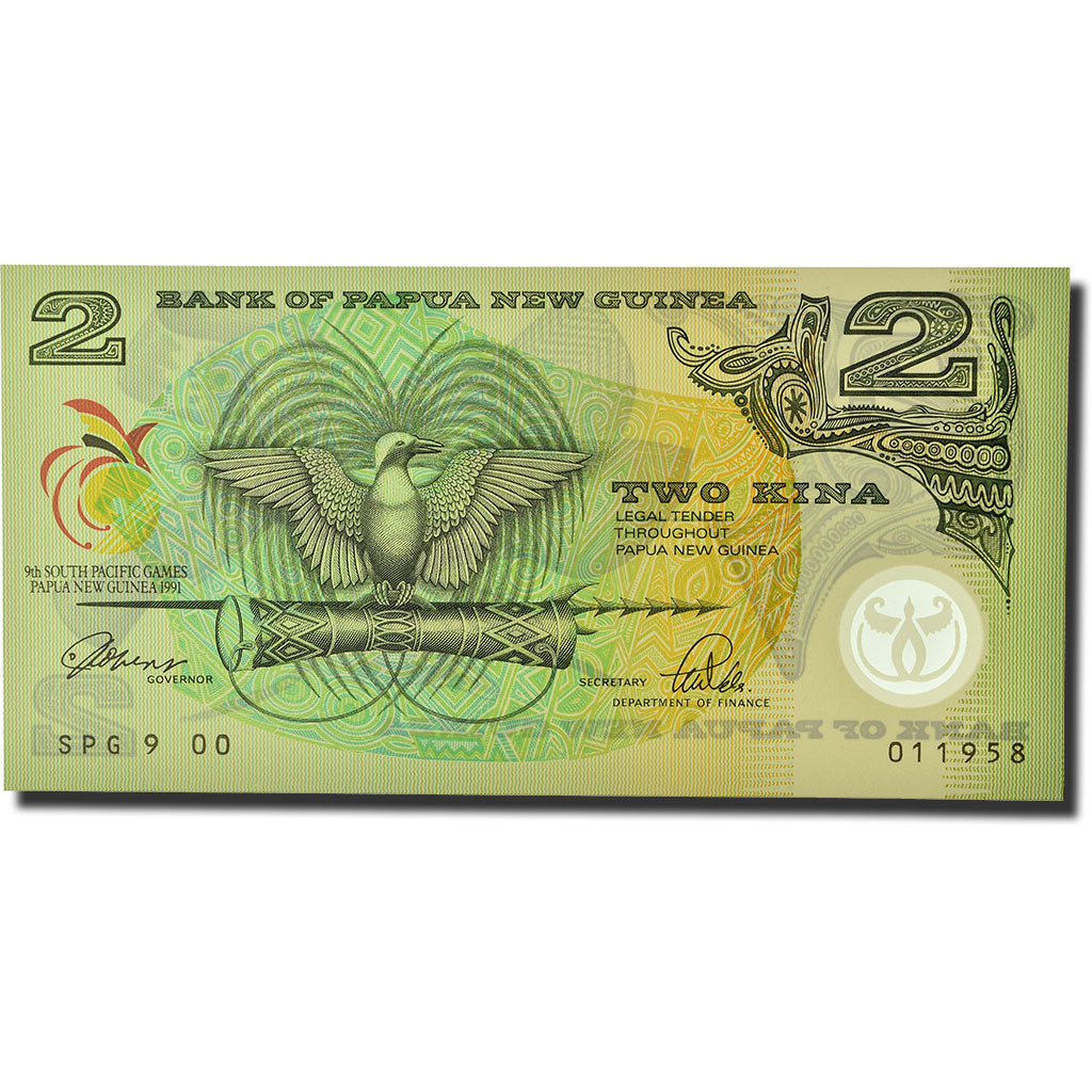 Banknot,
Papua Nowa Gwinea,
2 kina