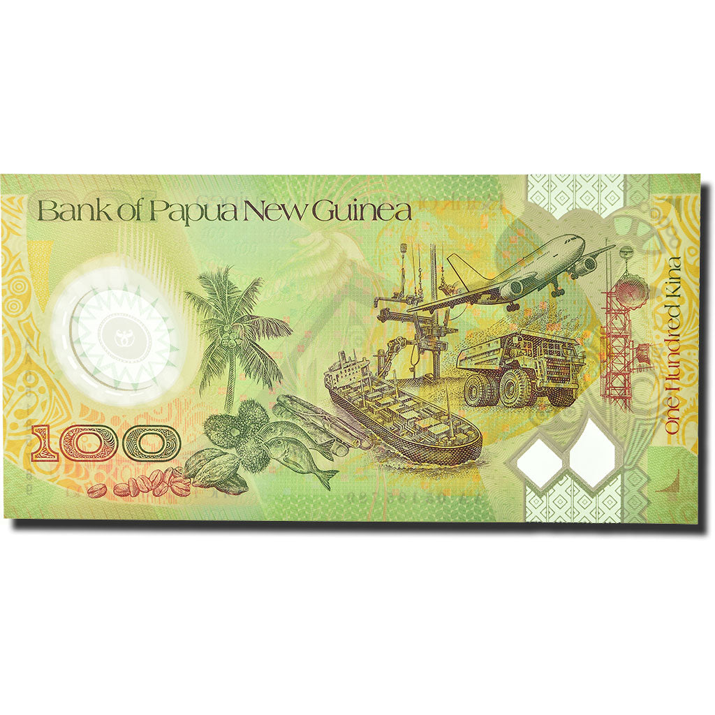 Banknot,
Papua Nowa Gwinea,
100 kina